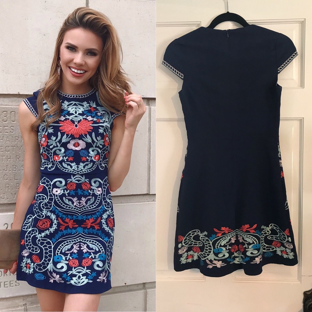 XS Embroidered Foxiedox Dress